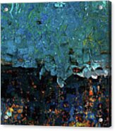 Textured Turquoise Abstract #1 Acrylic Print