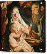 The Holy Family With Shepherds #7 Acrylic Print