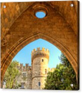 The Palace Of The Grand Master In Rhodes - Greece #1 Acrylic Print