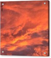 The #sky Has Been On #fire In #1 Acrylic Print