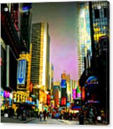 Times Square Bling #1 Acrylic Print