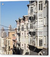 Traditional Architecture Of San Francisco With The Transamerica  #1 Acrylic Print