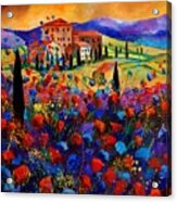 Tuscany Poppies Acrylic Print