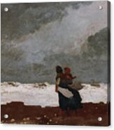 Two Figures By The Sea #2 Acrylic Print