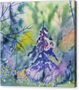Watercolor - Whimsical Forest #1 Acrylic Print