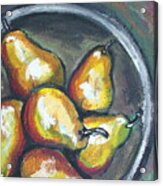 Yellow Pears #1 Acrylic Print