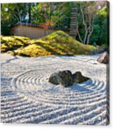Zen Garden At A Sunny Morning #1 Acrylic Print
