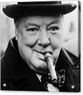 Winston Churchill Acrylic Print