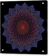 Kaleidoscope Image Created From Light Trails #16 Acrylic Print