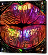 Kissing Lips #162 Acrylic Print