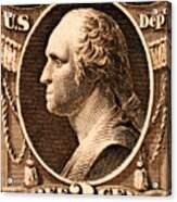 1875 George Washington Treasury Department Stamp Acrylic Print