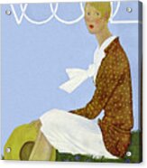 A Vintage Vogue Magazine Cover Of A Woman #19 Acrylic Print