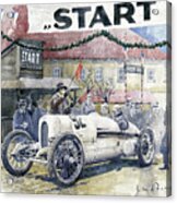 1924 Zbraslav-jiloviste Regularity Ride To The Top Start Walter W-0 Acrylic Print