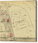 1927 Baker Field Map Acrylic Print