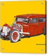 1928 Ford Tudor Jalopy Ratrod Acrylic Print