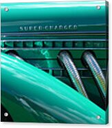 1936 Auburn Speedster In Electric Green Acrylic Print
