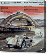 1950 Porsche Le Mans Poster Acrylic Print