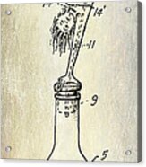 1956 Bottle Stopper Patent Acrylic Print