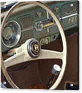 1958 Volkswagen Beetle Interior Acrylic Print
