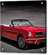 1966 Ford Mustang Convertible Acrylic Print