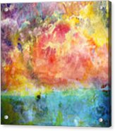 1c Abstract Expressionism Digital Painting Acrylic Print