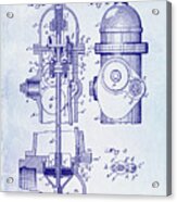 1903 Fire Hydrant Patent #2 Acrylic Print