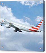 American Airlines Boeing 777 Acrylic Print