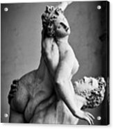 Ancient Sculpture Of The Rape Of The Sabine Women. Florence, Italy #2 Acrylic Print