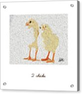 2 Chicks Acrylic Print