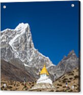 Dingboche Stupa In Nepal #2 Acrylic Print