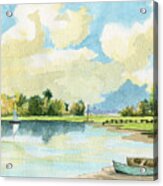 Fishing Lake #2 Acrylic Print
