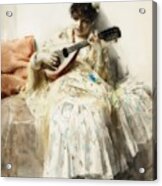 Girl Playing Mandolin #2 Acrylic Print