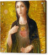 Immaculate Heart Of Mary Acrylic Print