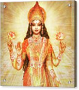 Lakshmi The Goddess Of Fortune And Abundance #2 Acrylic Print