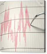 Seismograph Earthquake Activity #2 Acrylic Print