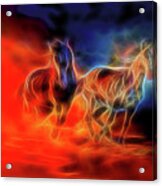 Two Horses #2 Acrylic Print