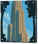Pittsburgh Poster - Vintage Style Acrylic Print