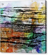 2j Abstract Expressionism Digital Painting Acrylic Print