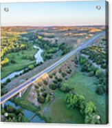 Aerial View Of Dismal River In Nebraska #3 Acrylic Print