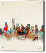 Boston City Skyline #3 Acrylic Print