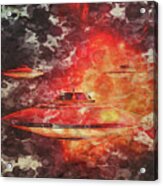 Ufo Variations By Rt And Mb #3 Acrylic Print