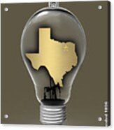Dallas Texas Map Collection #4 Acrylic Print