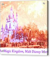 Fireworks, Cinderellas Castle, Walt Disney World #2 Acrylic Print