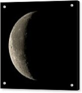 Waning Crescent Moon Acrylic Print