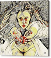 4448s-ab The Succubus Comes For You Erotica In The Style Of Kandinsky Acrylic Print