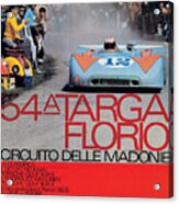 54th Targa Florio Porsche Race Poster Acrylic Print