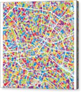 Berlin Germany City Map #7 Acrylic Print