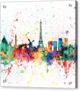 Paris France Skyline #7 Acrylic Print