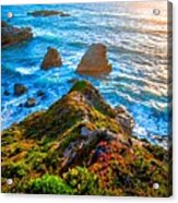 Soberanes Point Big Sur California Sunset #7 Acrylic Print