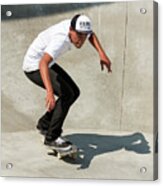 Colombian Skater Cris Arevalo At Pala Skatepark San Diego Califo #8 Acrylic Print